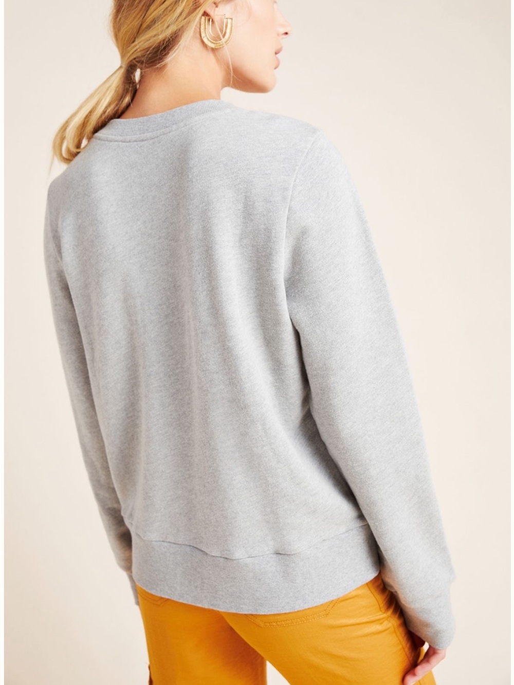 Anthropologie Maeve Marcie Embroidered Sweatshirt EUC XL - Picture 2 of 5